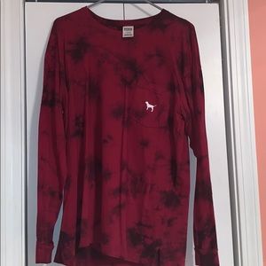 Pink Victoria’s Secret Tie Dye Long Sleeve